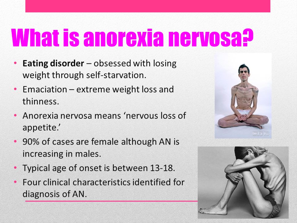 Anorexia significado emocional